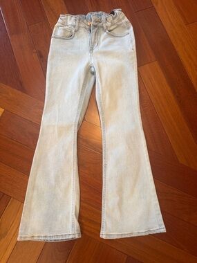 Light Wash Girl's Flared Jeans - Comfortable Everyday Style